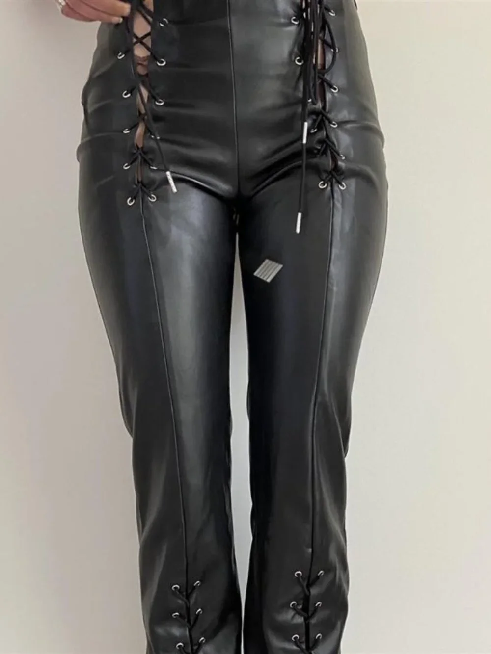 IAMGIA leather lace up pants - Picture 1 of 6